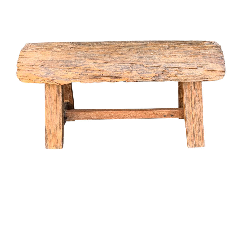 Thai Teak Wood Rustic Bench - Berbere Imports