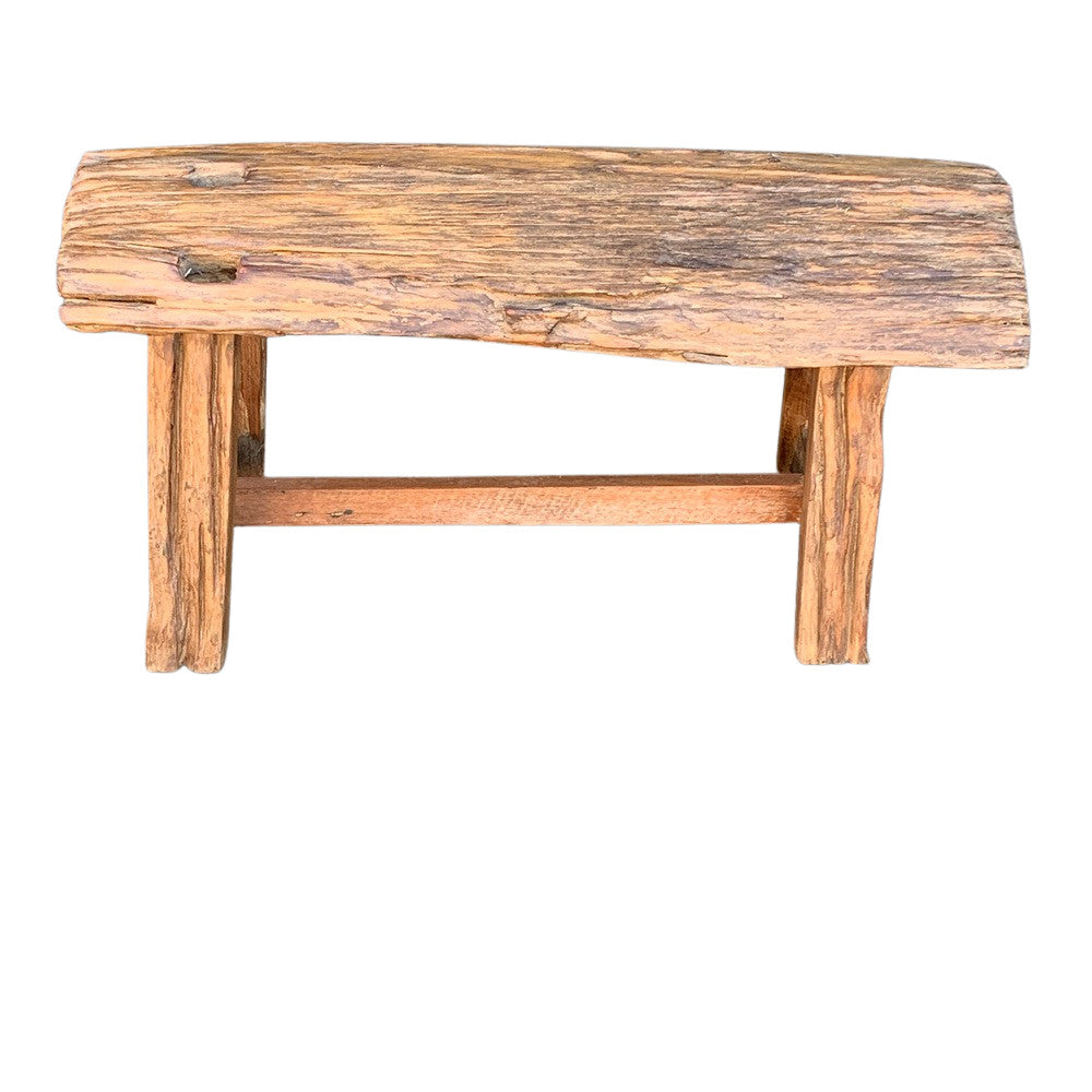 Thai Teak Wood Rustic Bench - Berbere Imports