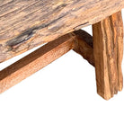Thai Teak Wood Rustic Bench - Berbere Imports