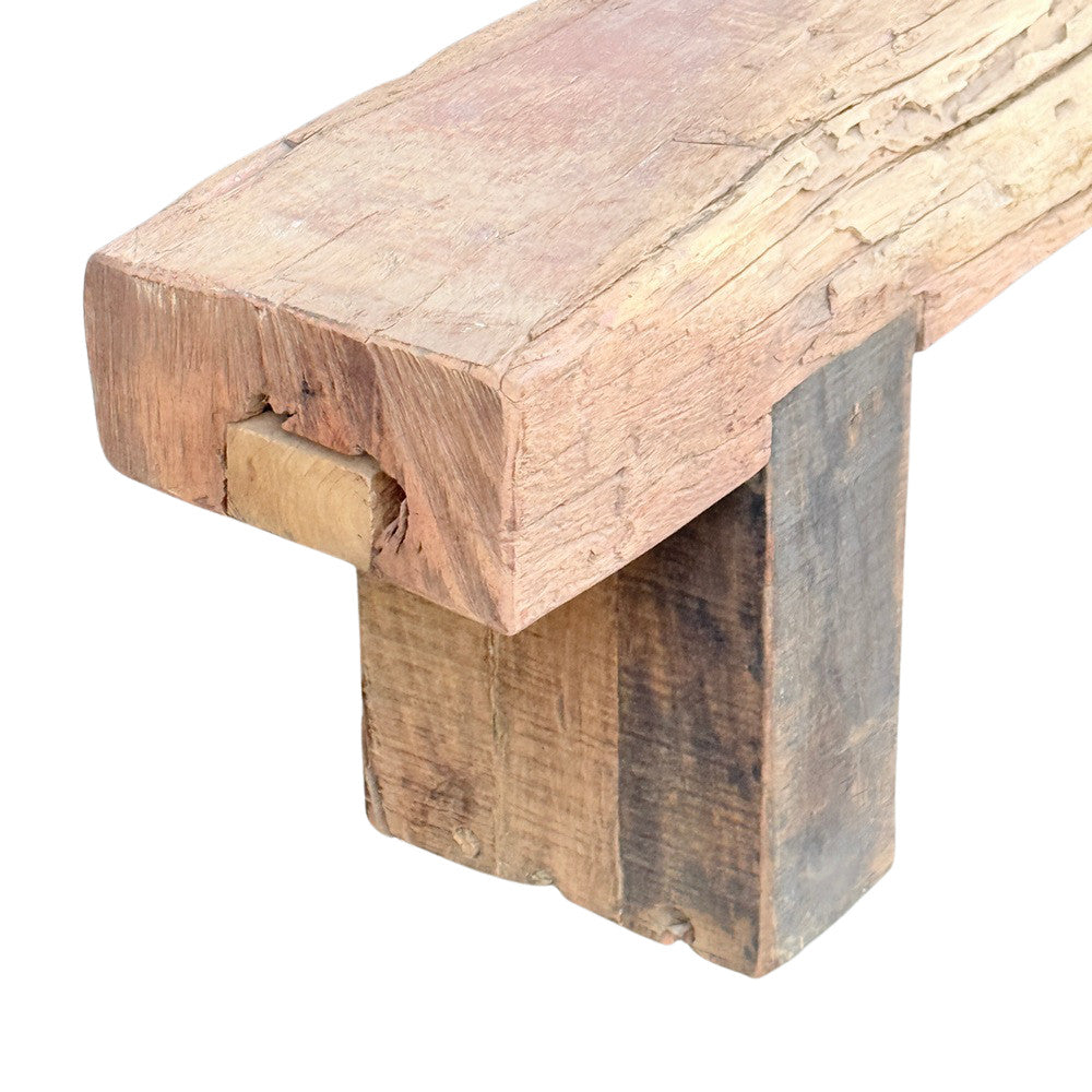 Vintage Wooden Mantle Bench - Berbere Imports