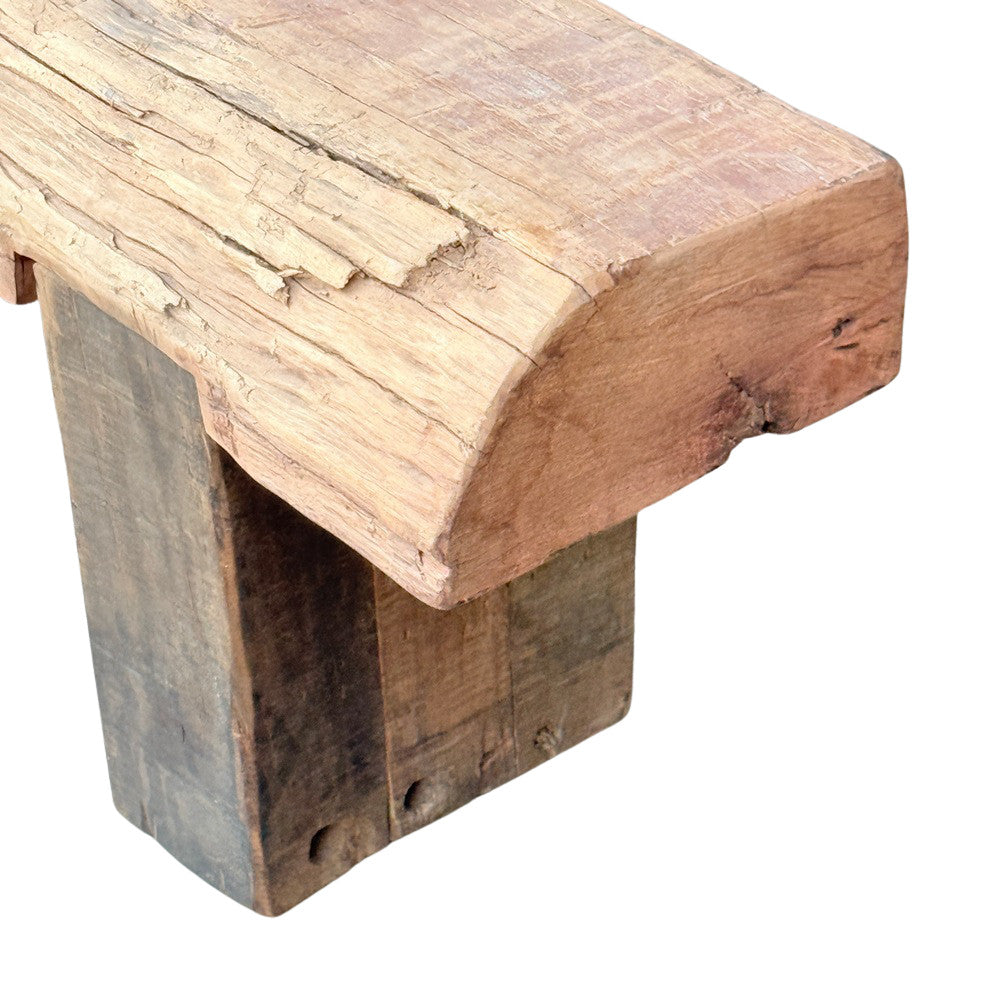 Vintage Wooden Mantle Bench - Berbere Imports