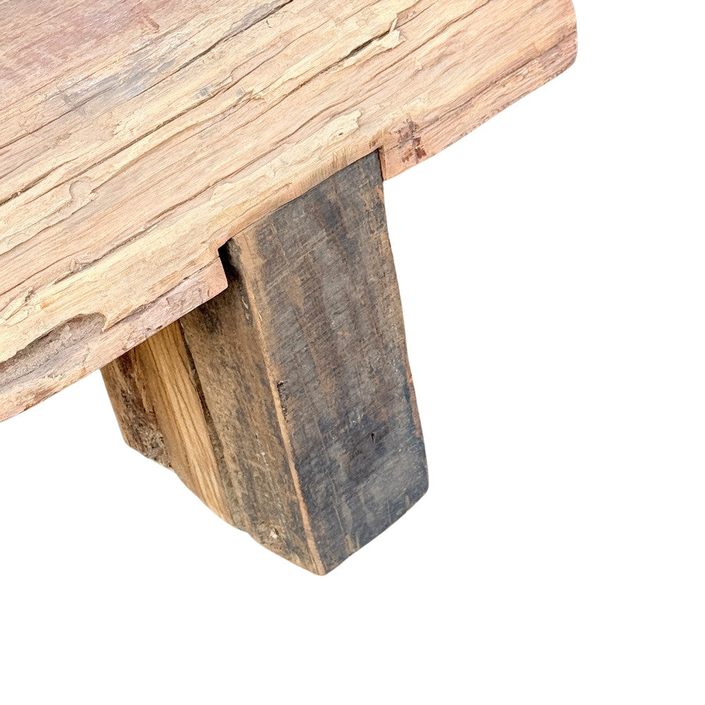 Vintage Wooden Mantle Bench - Berbere Imports