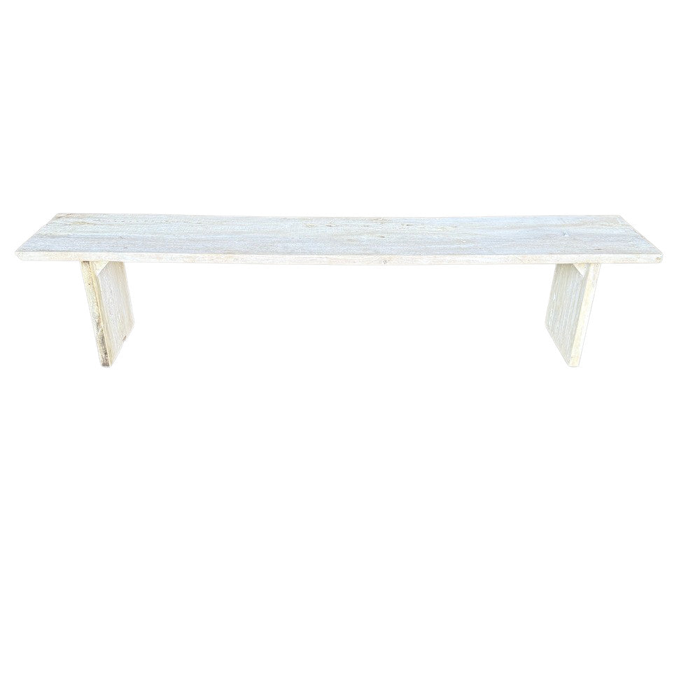 Indian Wooden Bench - Berbere Imports