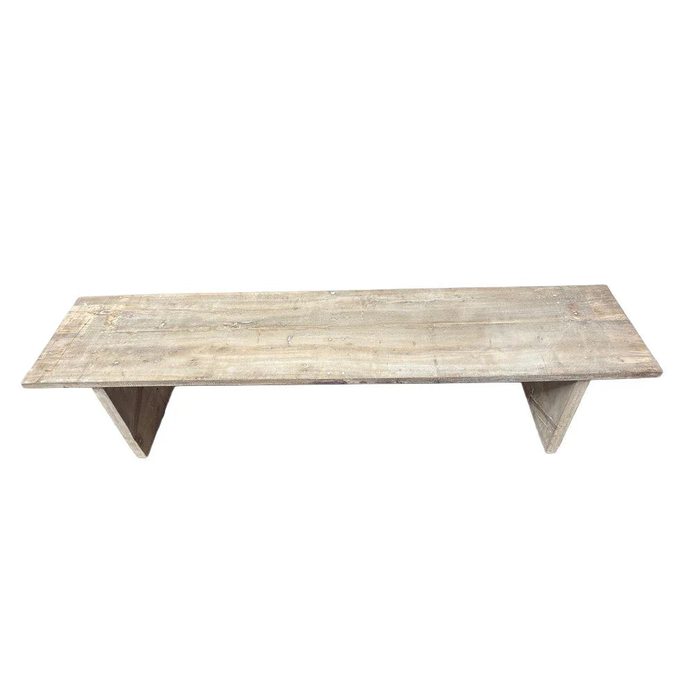 Vintage Indian Wooden Bench - Berbere Imports