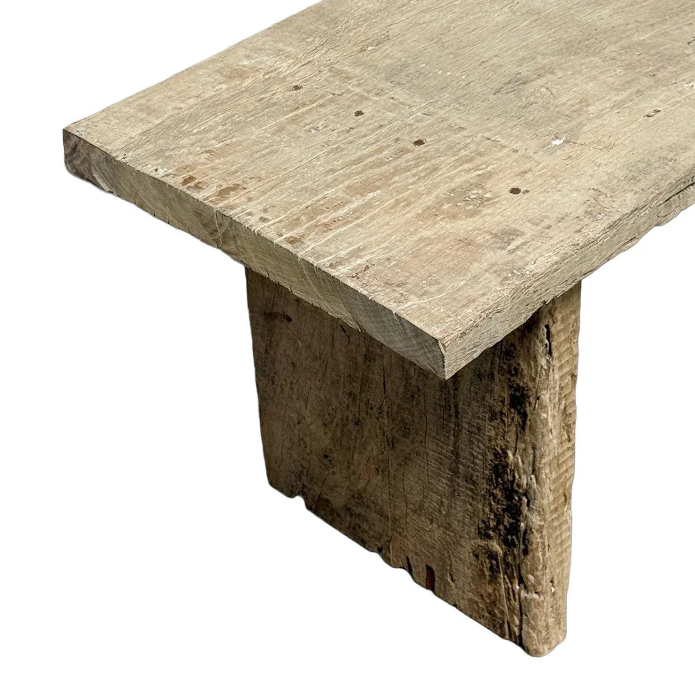 Vintage Indian Wooden Bench - Berbere Imports