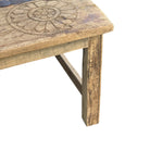 Vintage Indian Carved Wooden Coffee Table - Berbere Imports