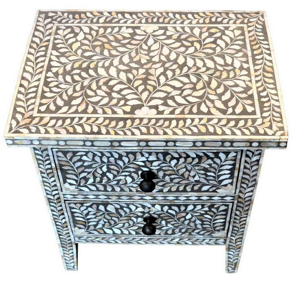 Mother Of Pearl Sidetable - Berbere Imports