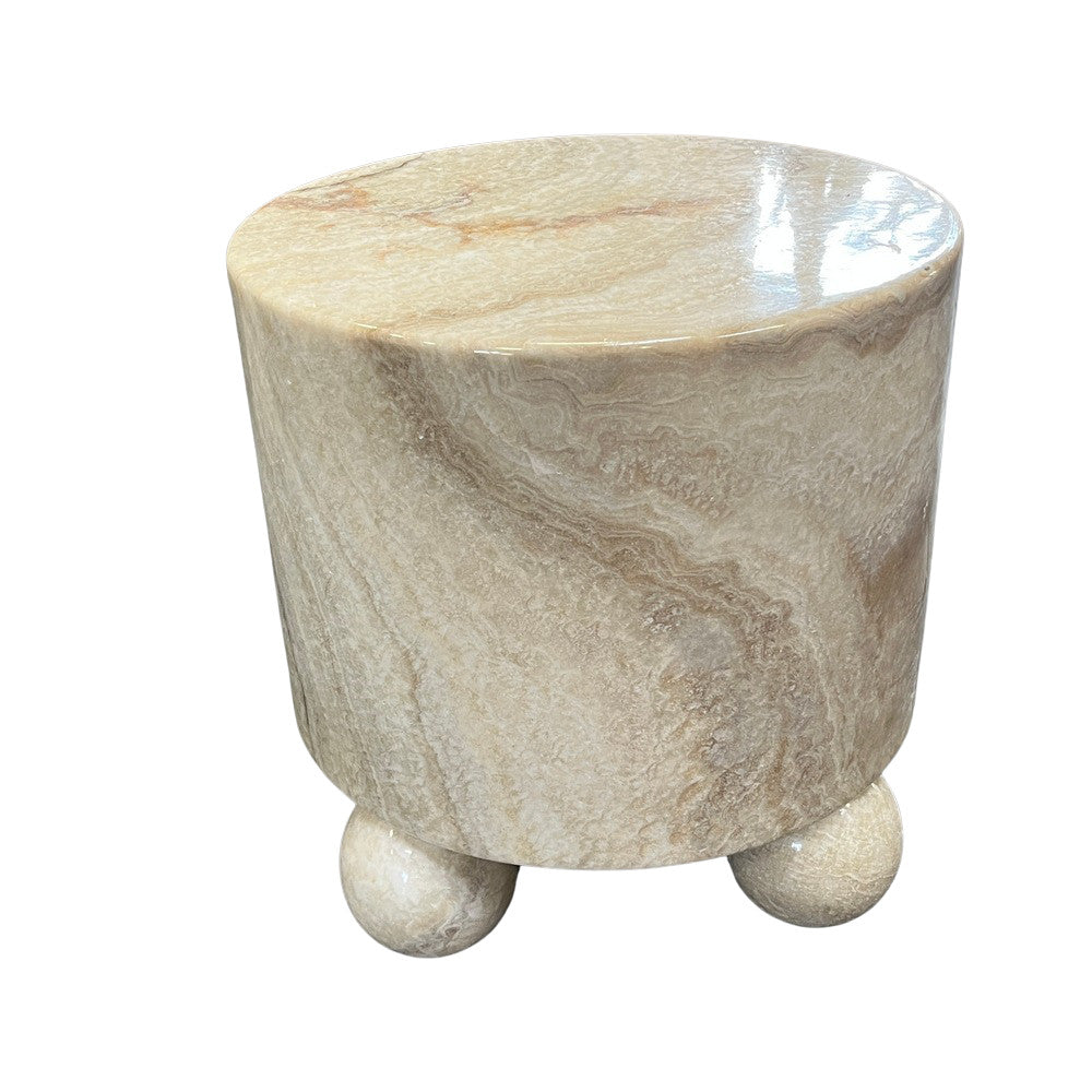 Onyx Side Table With Ball Feet - Berbere Imports