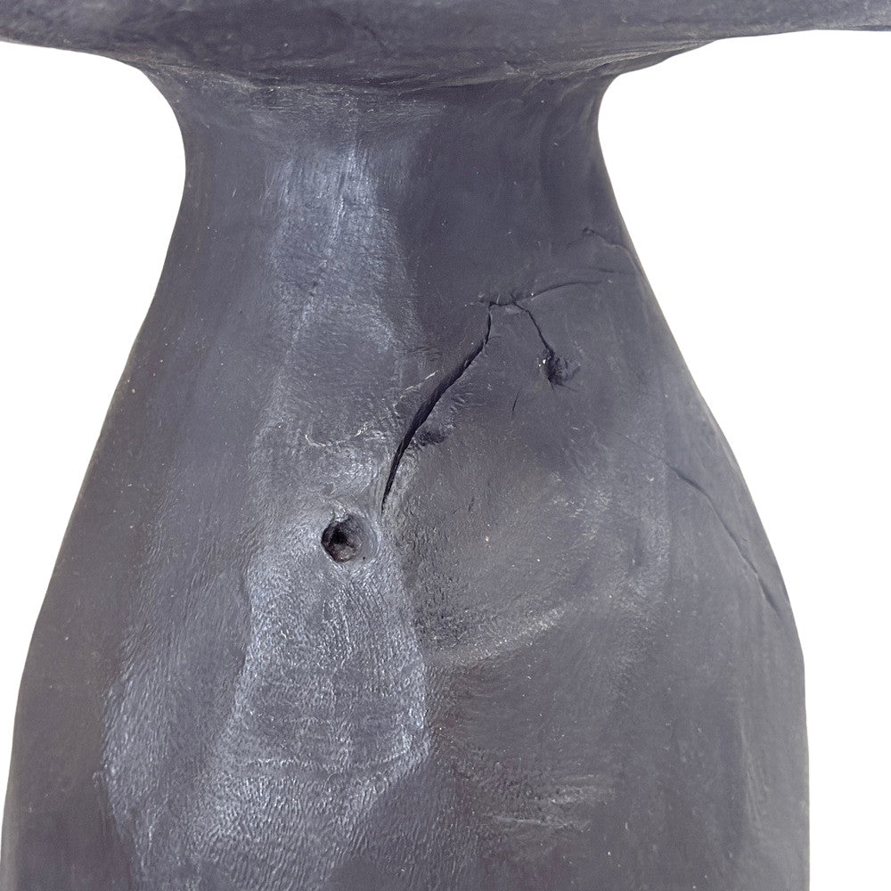 Indonesian Charred Wood Side Table - Berbere Imports