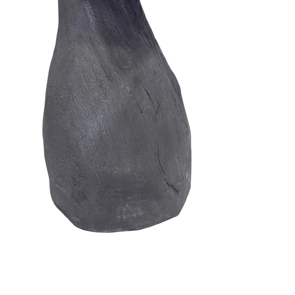 Indonesian Charred Wood Side Table - Berbere Imports