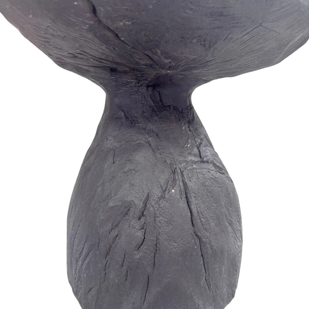 Indonesian Charred Wood Side Table - Berbere Imports