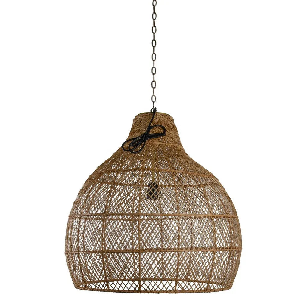 Thai Faux Rattan Lantern - Berbere Imports