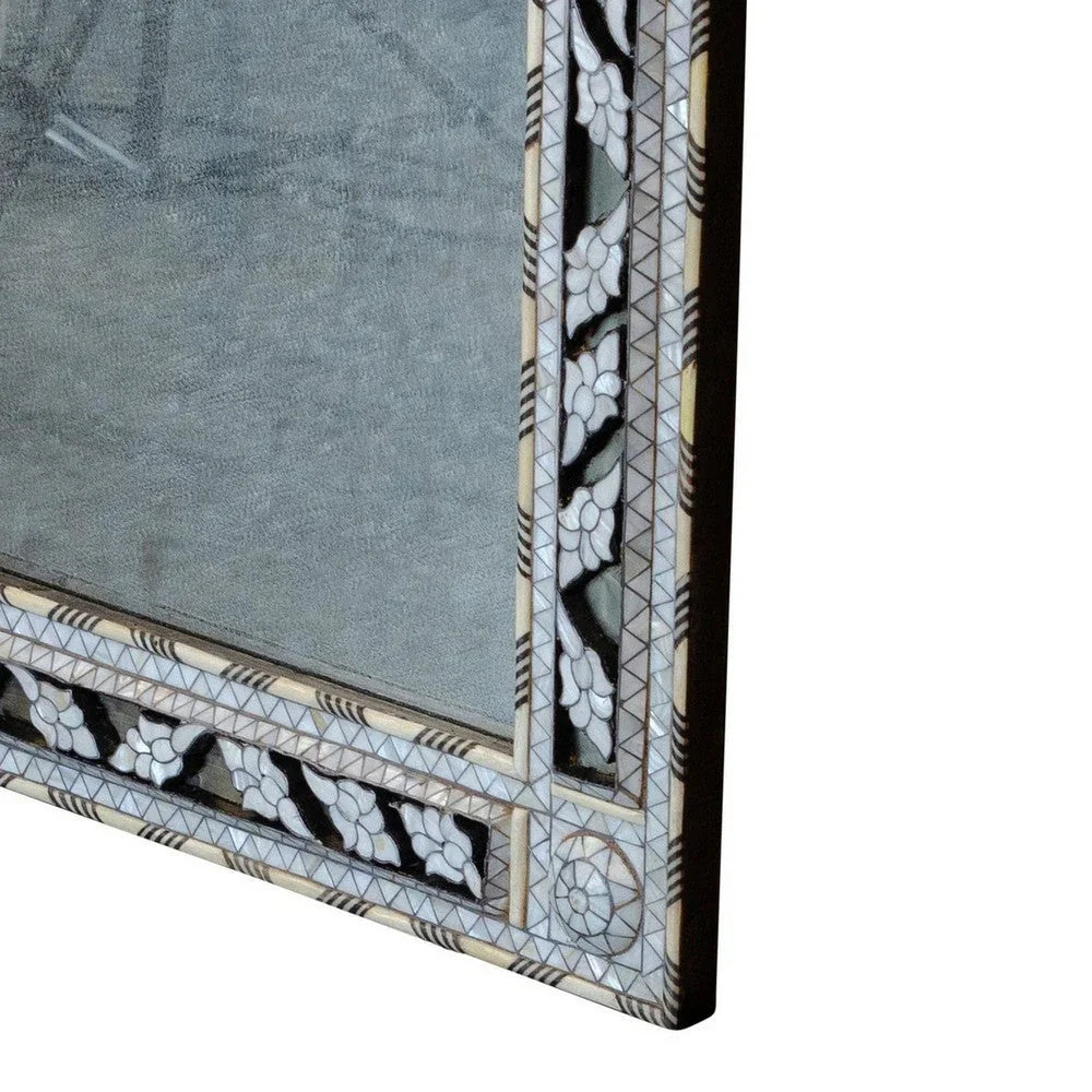 Syrian Mother Of Pearl Mirror - Berbere Imports