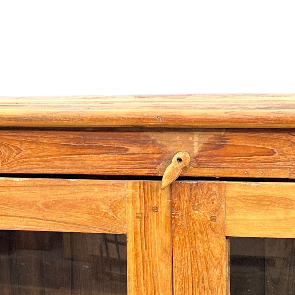 Wood and Glass Cabinet, 74.5" H – from India, view 5 of 7