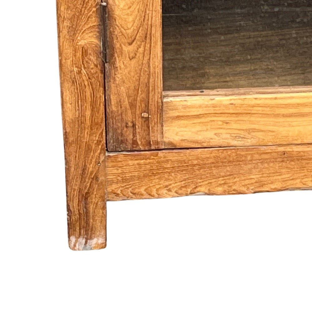 Wood and Glass Cabinet, 74.5" H – from India, view 6 of 7