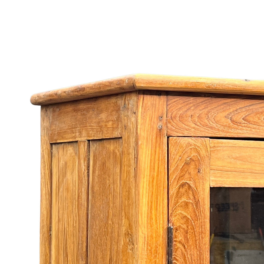 Wood and Glass Cabinet, 74.5" H – from India, view 7 of 7