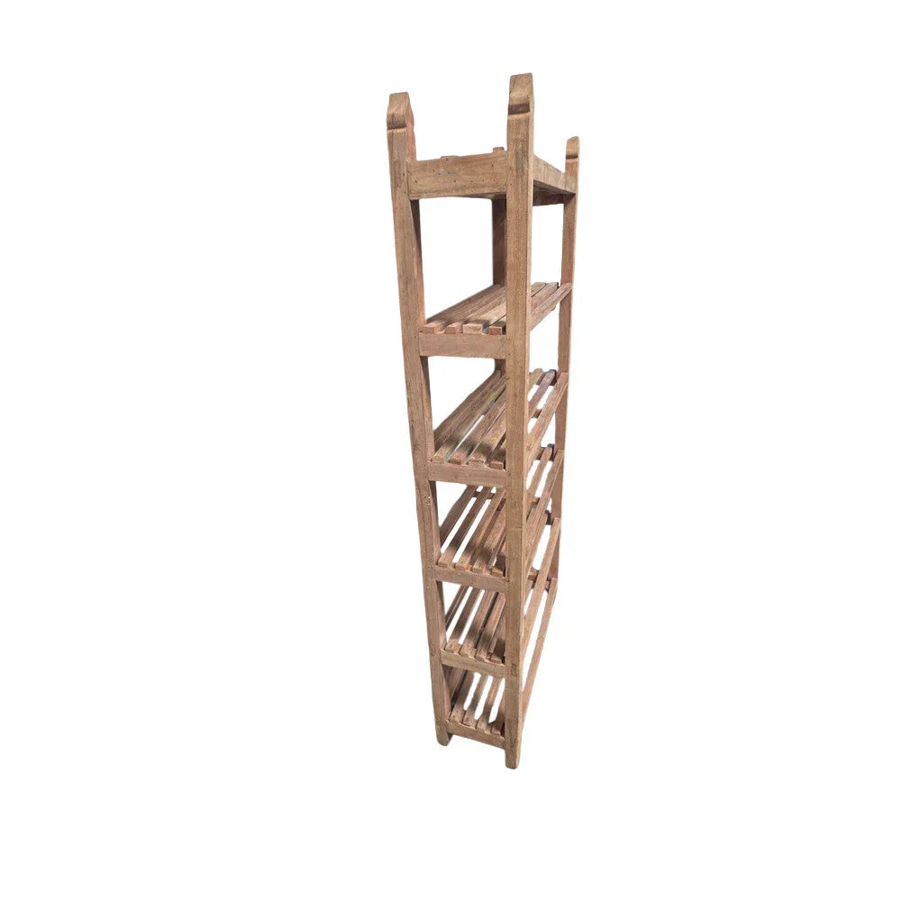 Vintage Indian Wooden Bookshelf - Berbere Imports