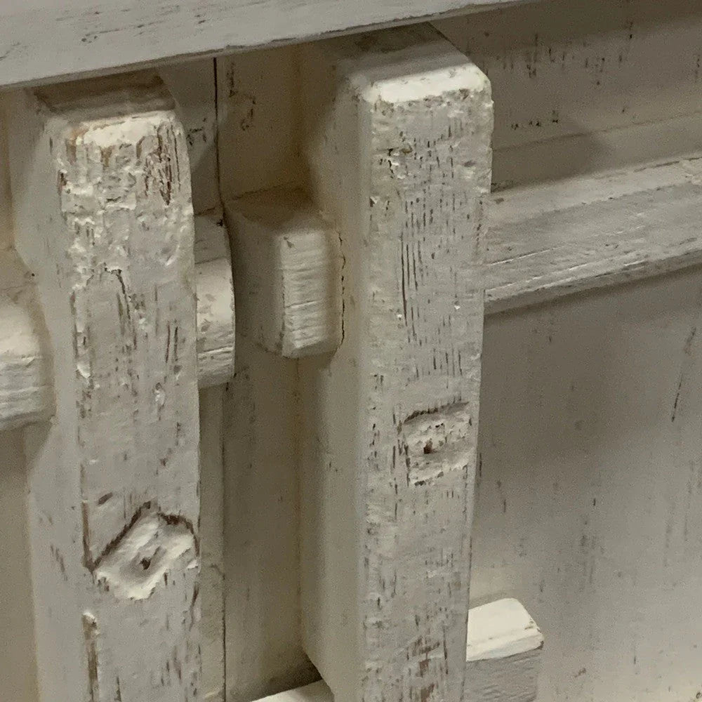 Elm Wood 4-Door Sideboard - Berbere Imports