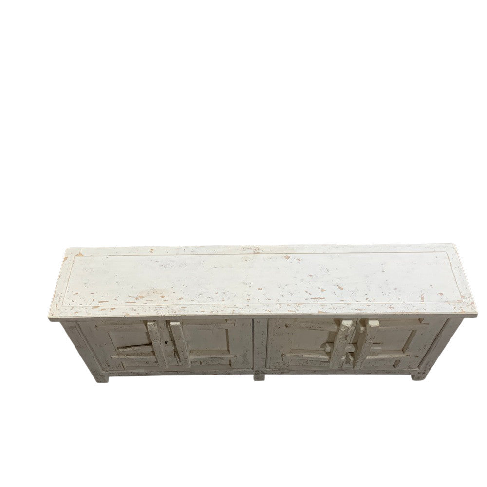 Elm Wood 4-Door Sideboard - Berbere Imports