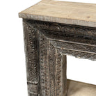 Vintage Indian Carved Wooden Console - Berbere Imports