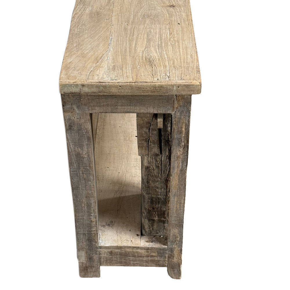 Vintage Indian Carved Wooden Console - Berbere Imports