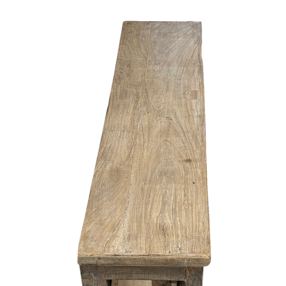 Vintage Indian Carved Wooden Console - Berbere Imports