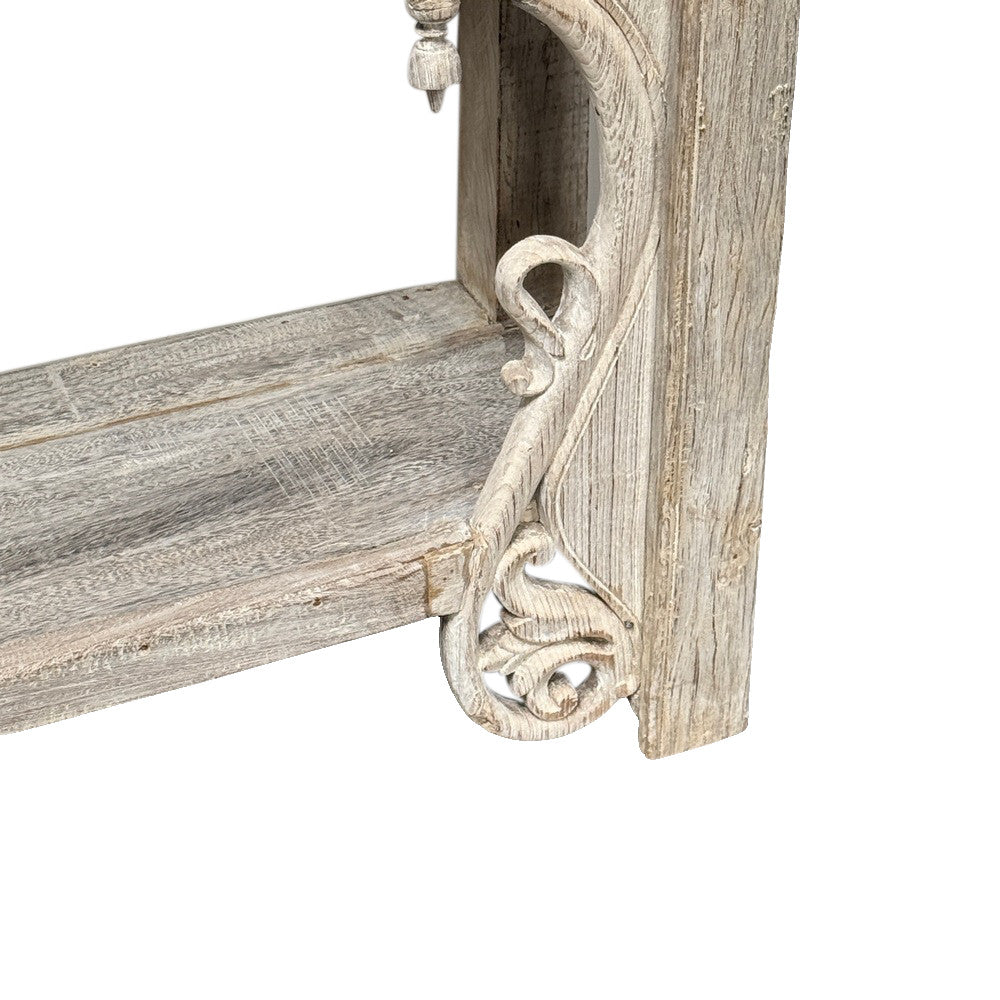 Vintage Indian Carved Wooden Console - Berbere Imports