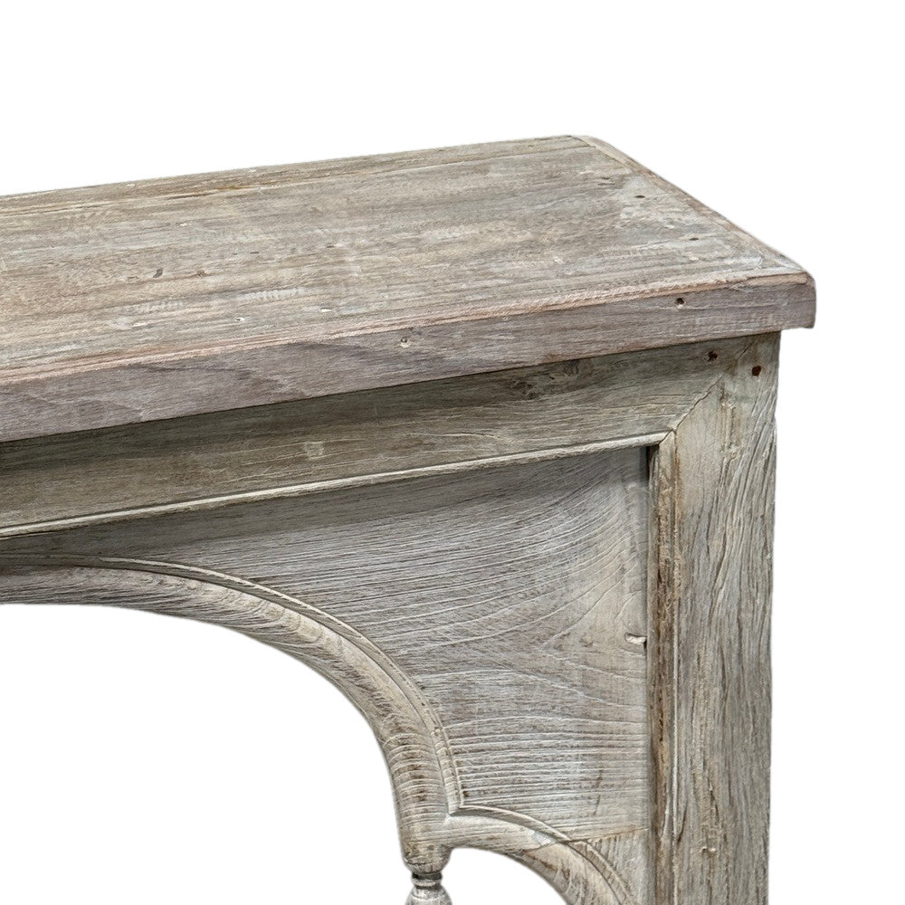 Vintage Indian Carved Wooden Console - Berbere Imports