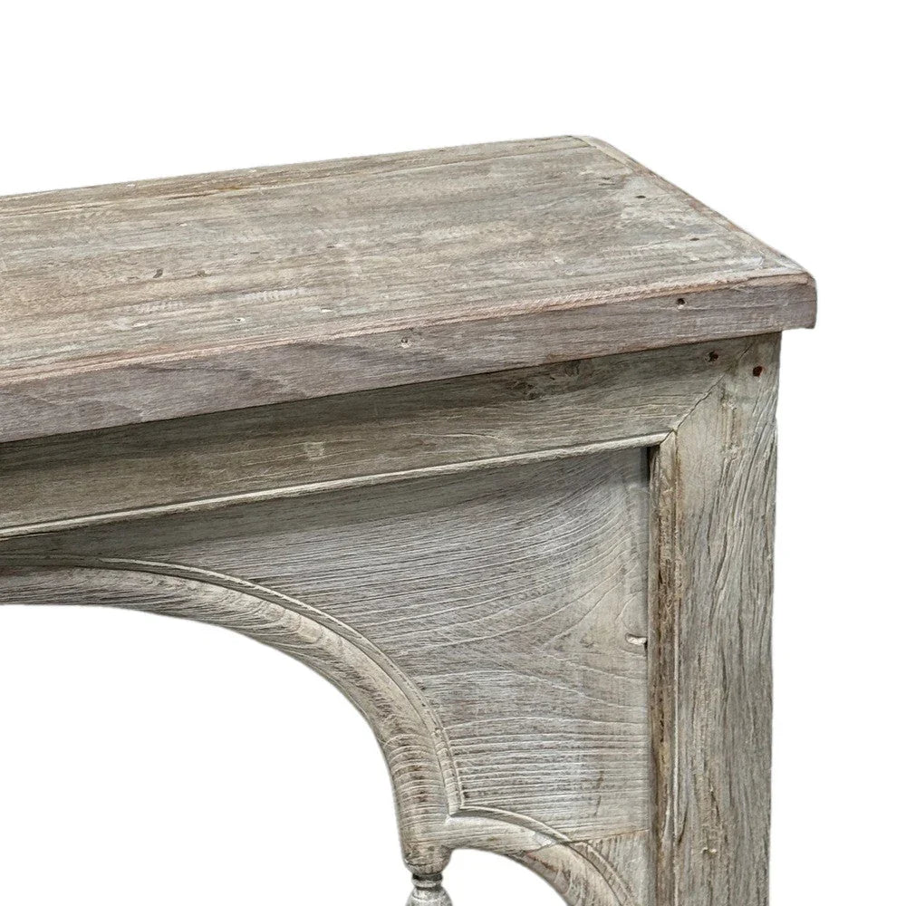 Vintage Indian Carved Wooden Console - Berbere Imports