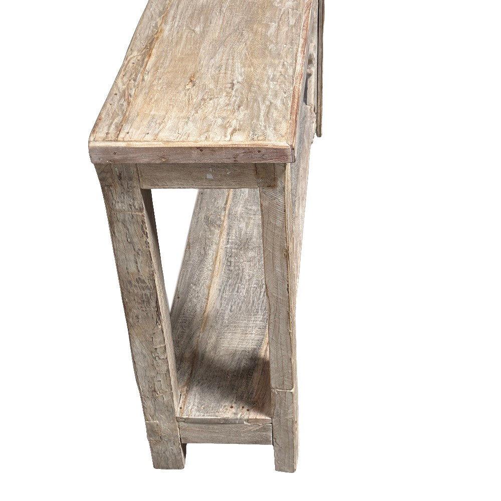 Vintage Indian Carved Wooden Console - Berbere Imports