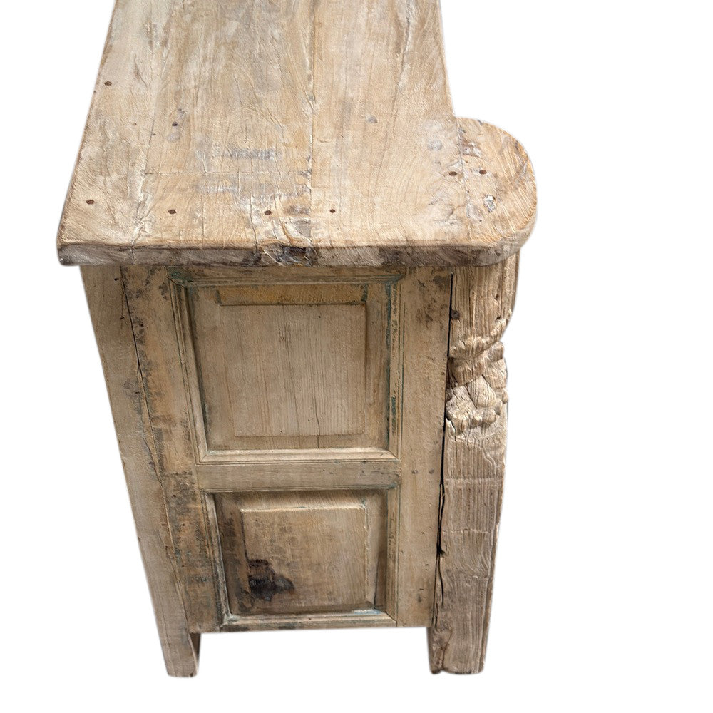 Vintage Indian Carved Wooden Console - Berbere Imports