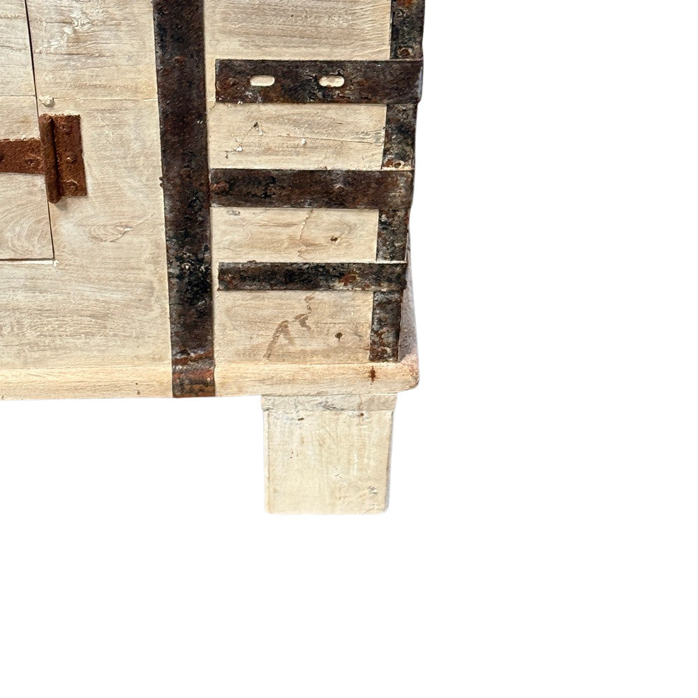 Vintage Indian Pitara Box With Doors - Berbere Imports