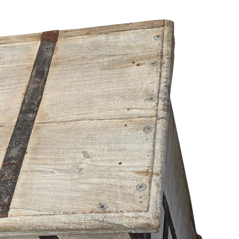 Vintage Indian Pitara Box With Doors - Berbere Imports