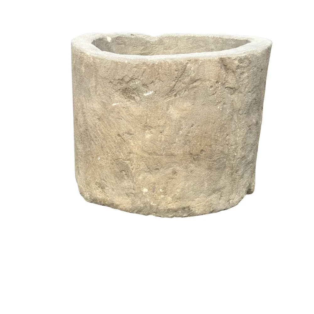 limestone planter pots Indonesian Wethered Limestone Planter