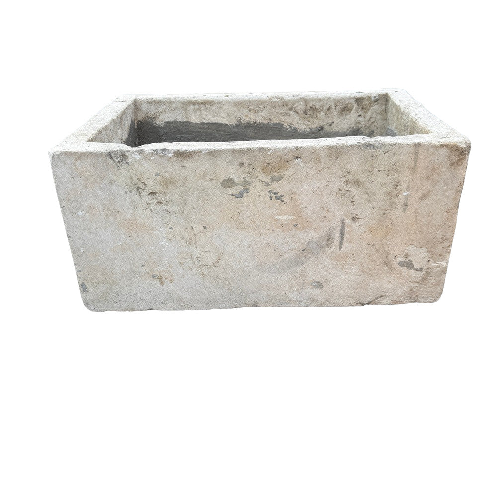 Antique Indonesian Limestone Planter - Berbere Imports