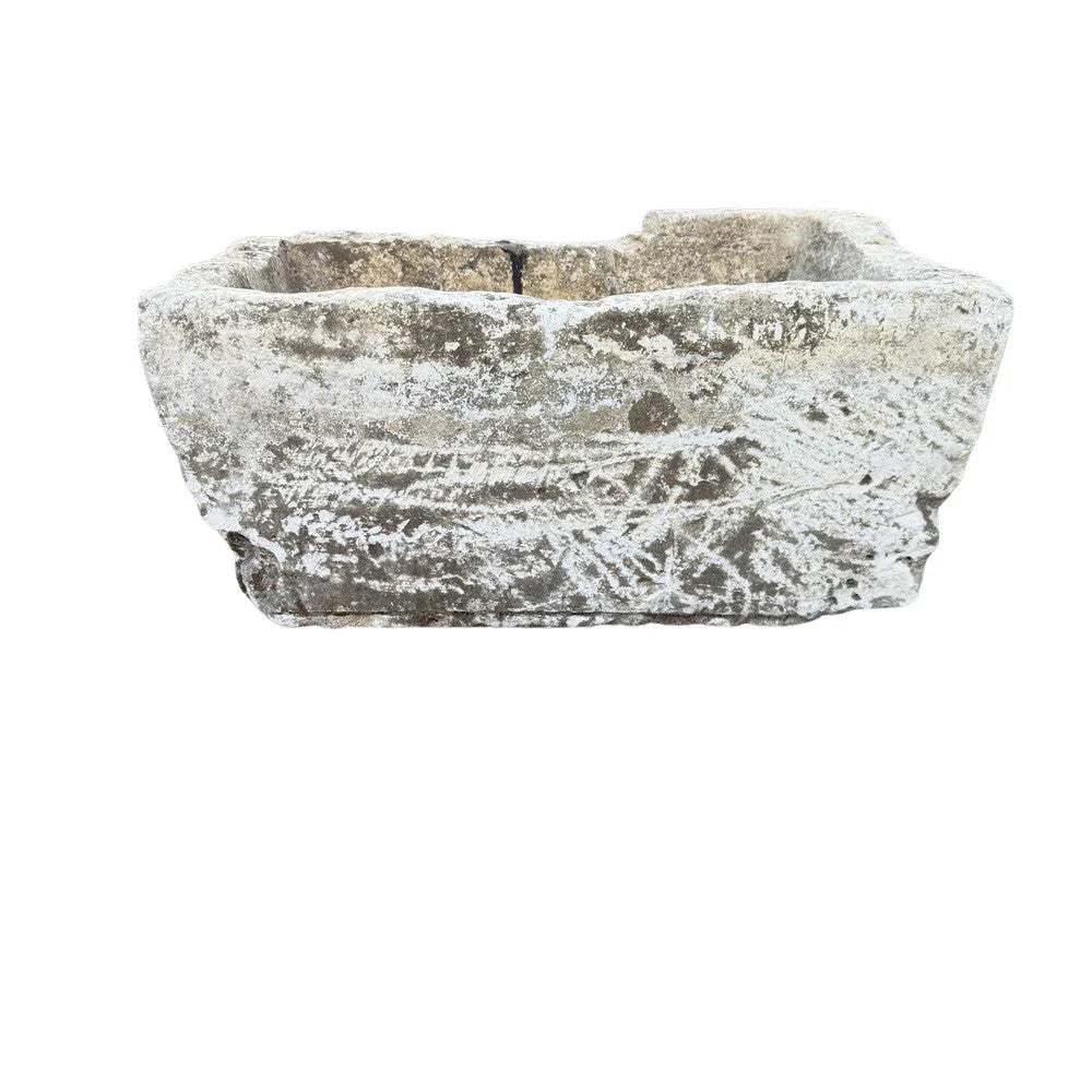Antique Indonesian Limestone Planter - Berbere Imports