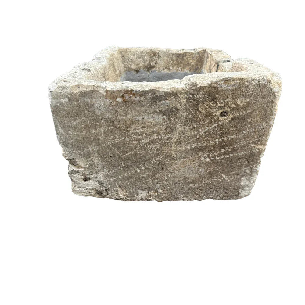 Antique Indonesian Limestone Planter - Berbere Imports