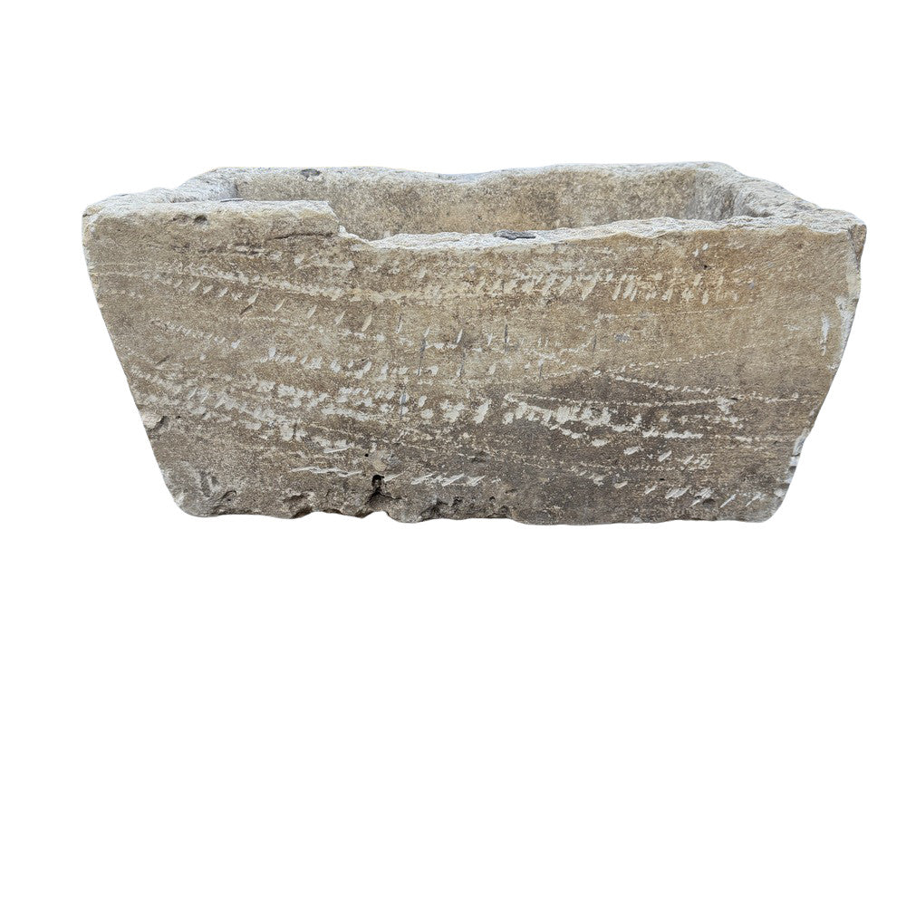 Antique Indonesian Limestone Planter - Berbere Imports