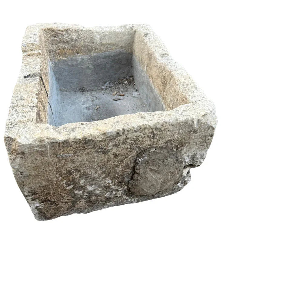 Antique Indonesian Limestone Planter - Berbere Imports