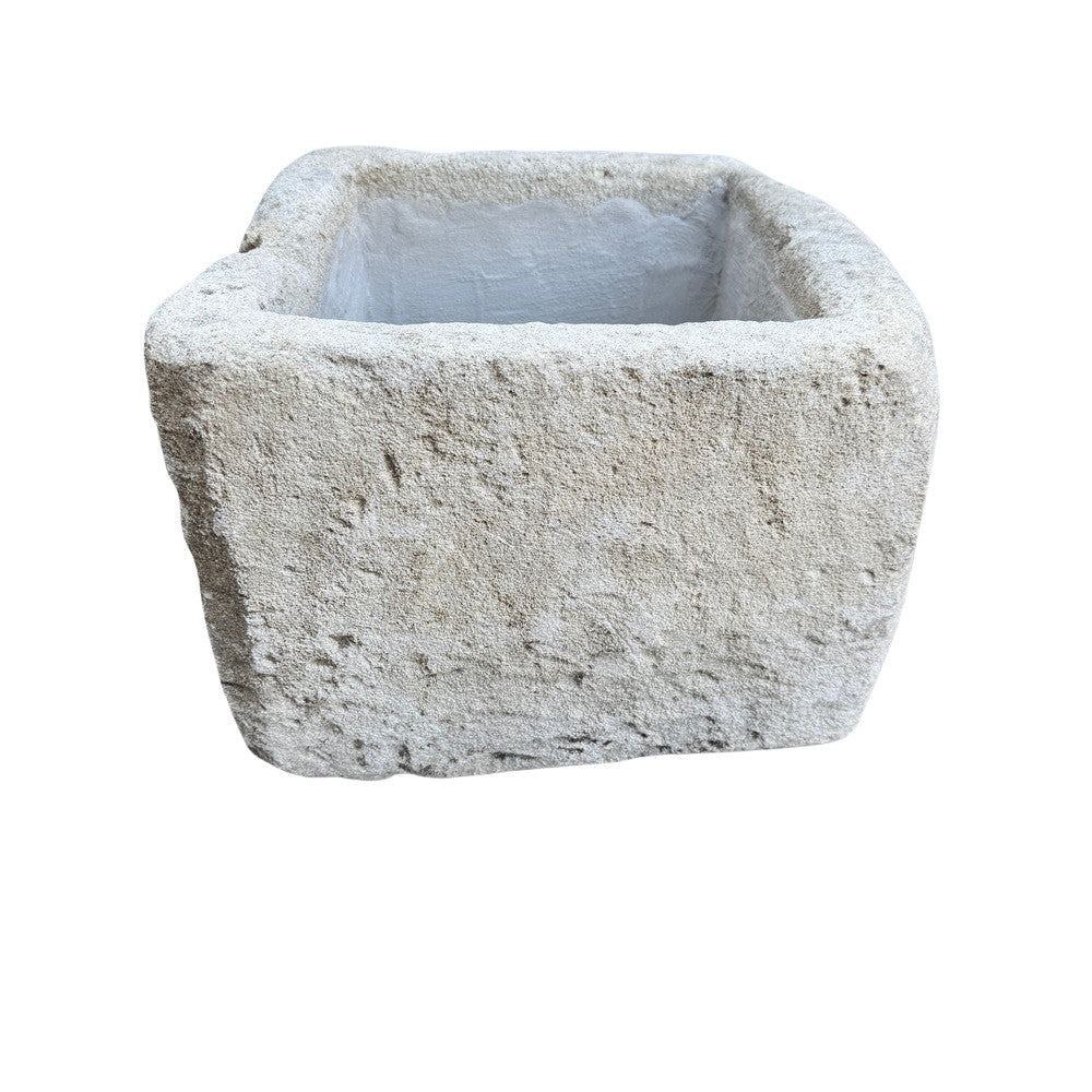 Antique Indonesian Limestone Planter - Berbere Imports