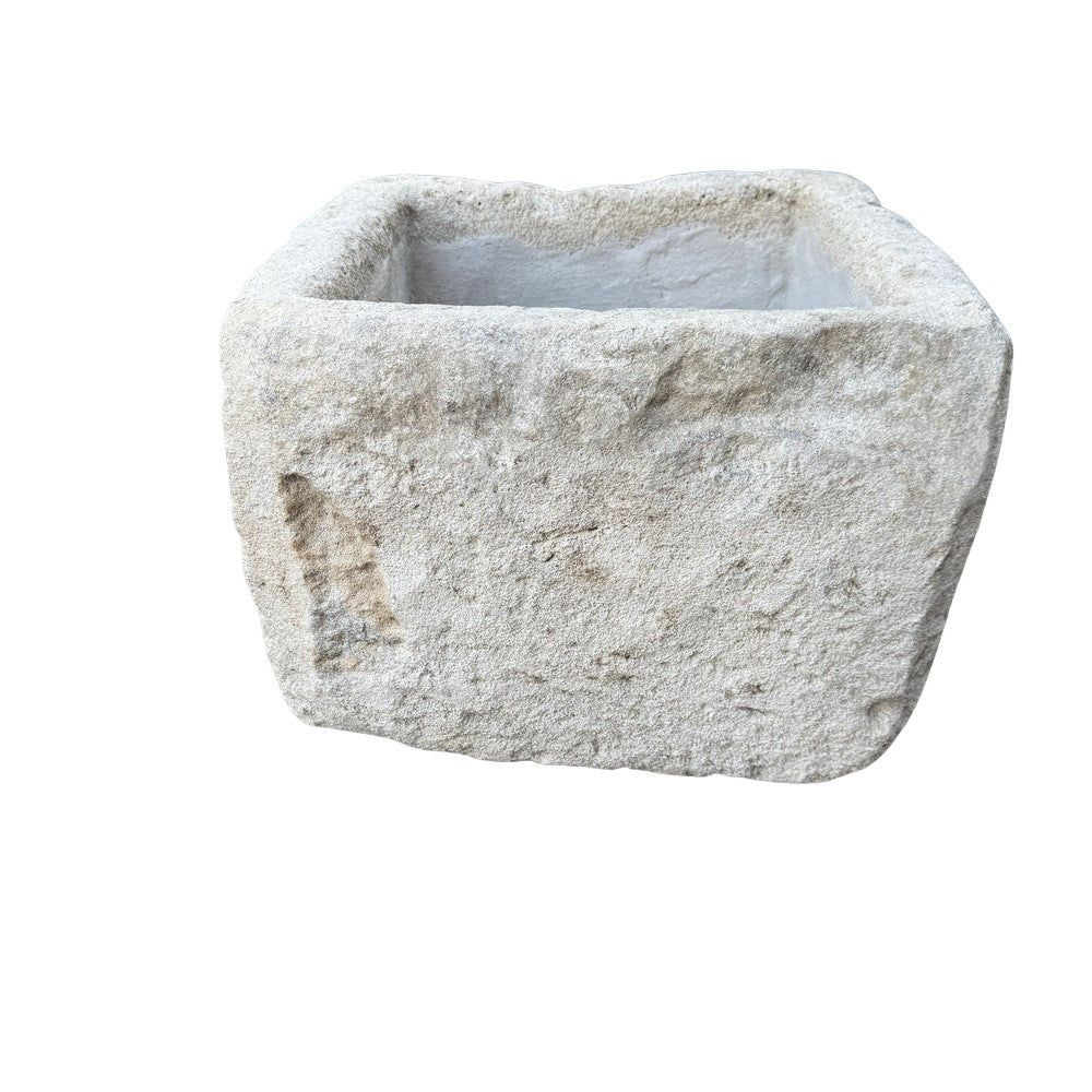 Antique Indonesian Limestone Planter - Berbere Imports