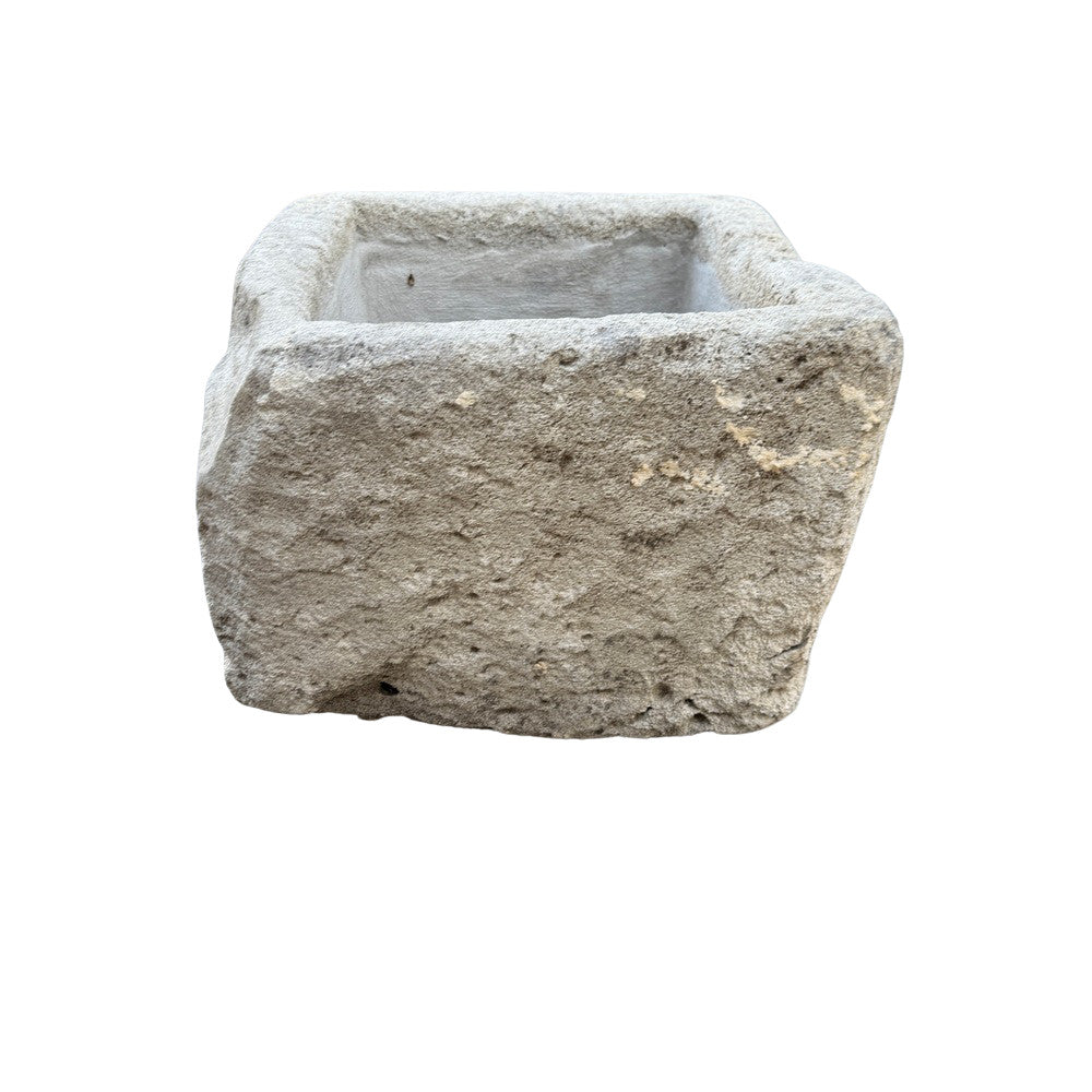 Antique Indonesian Limestone Planter - Berbere Imports