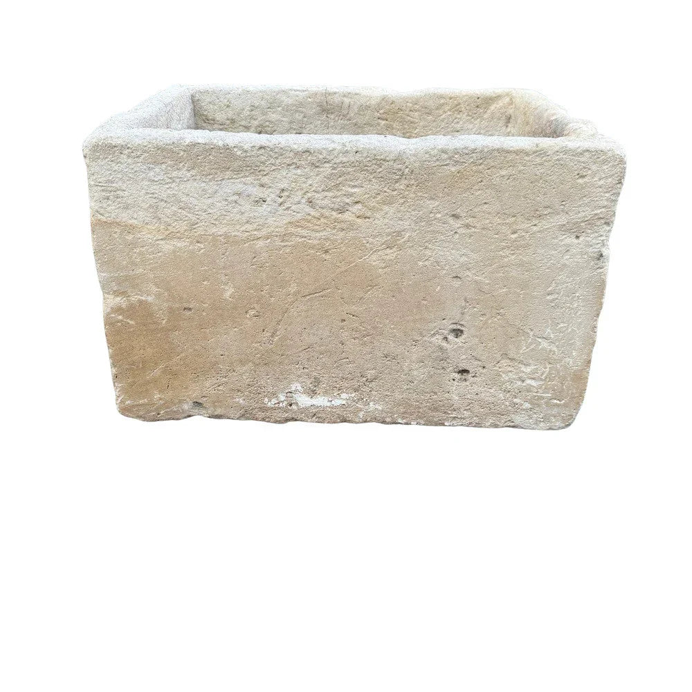 Antique Indonesian Limestone Planter - Berbere Imports