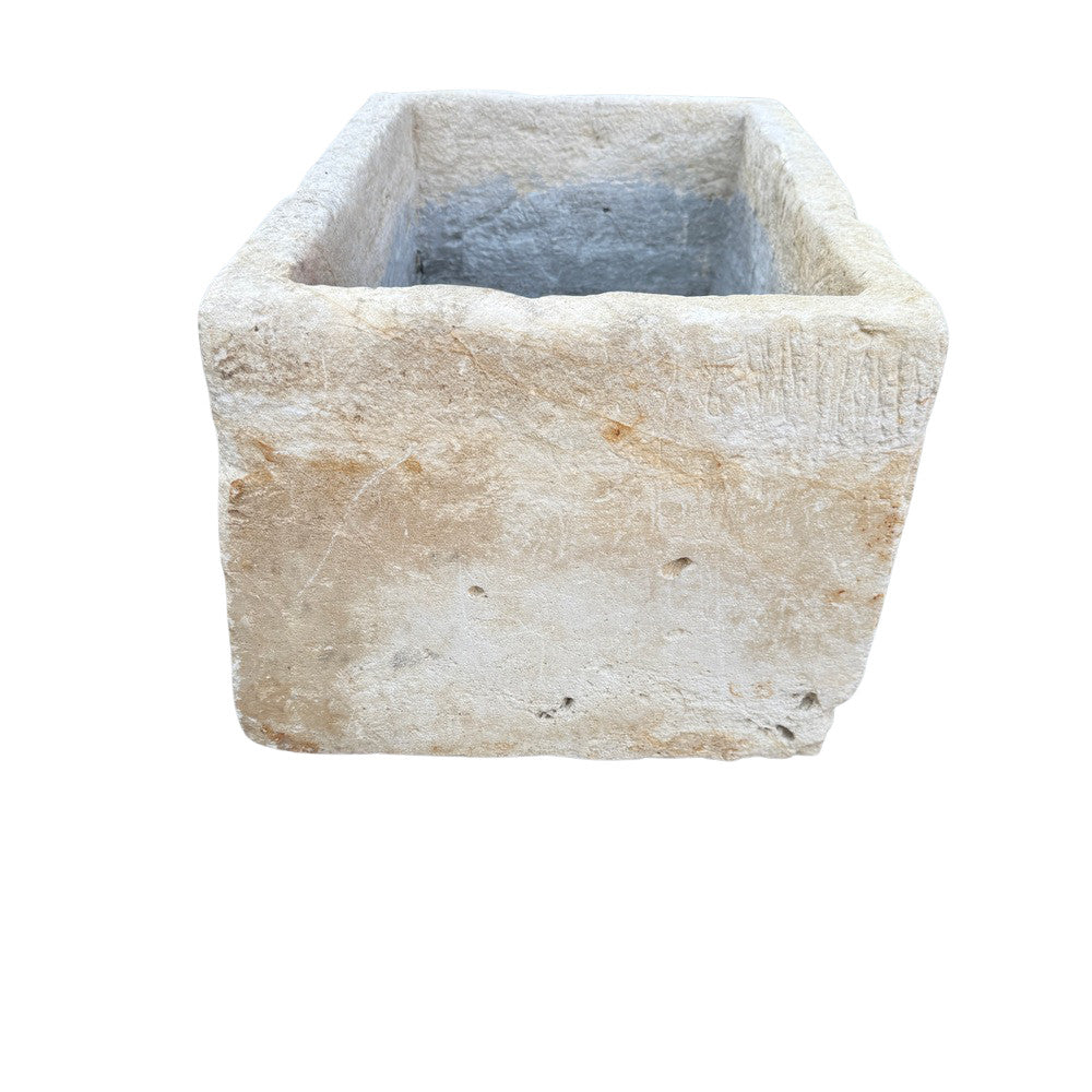 Antique Indonesian Limestone Planter - Berbere Imports