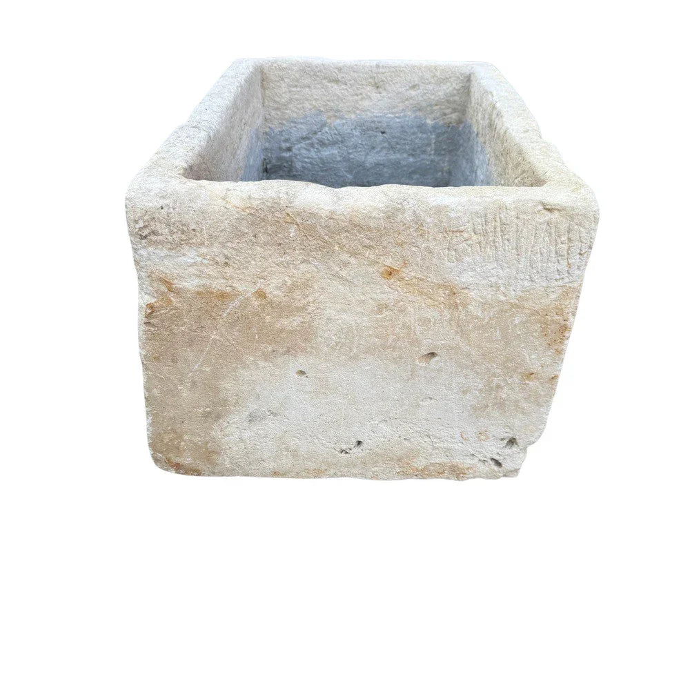 Antique Indonesian Limestone Planter - Berbere Imports