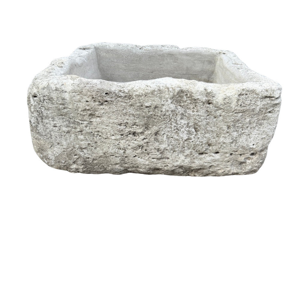 Antique Indonesian Limestone Planter - Berbere Imports