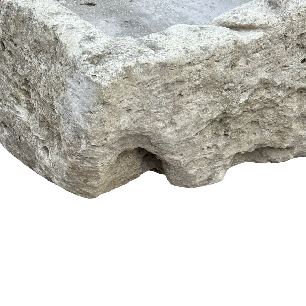 Antique Indonesian Limestone Planter - Berbere Imports