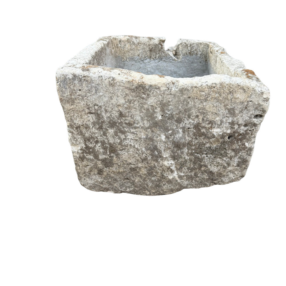 Antique Indonesian Limestone Planter - Berbere Imports
