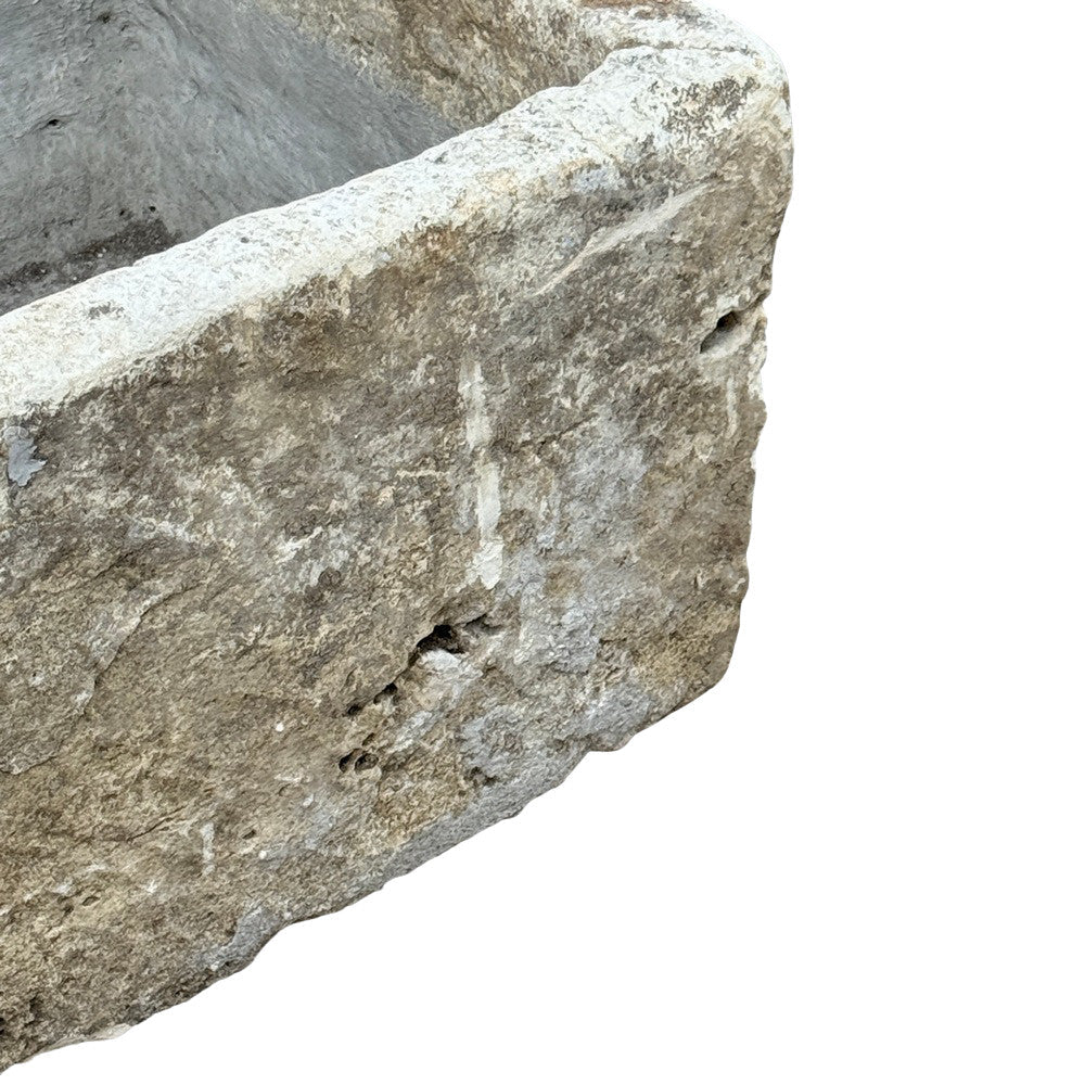 Antique Indonesian Limestone Planter - Berbere Imports