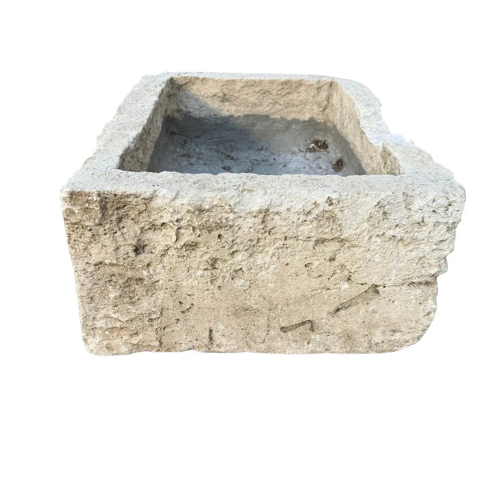 Antique Indonesian Limestone Planter - Berbere Imports